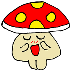 [LINEスタンプ] Mushroom Go