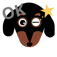[LINEスタンプ] DOG FACE.