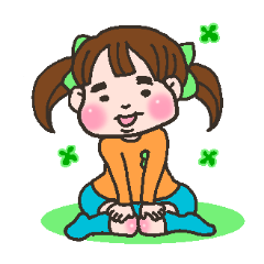 [LINEスタンプ] ほっぺの立派なよつば