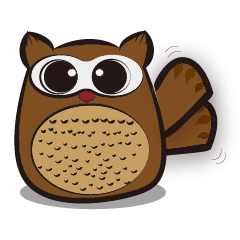 [LINEスタンプ] Cute owl kuku