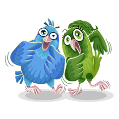 [LINEスタンプ] Blue Tubby and Friends