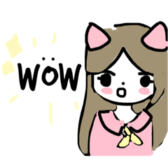 [LINEスタンプ] kitty girl.