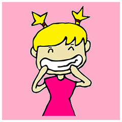 [LINEスタンプ] Cute Girl Fun