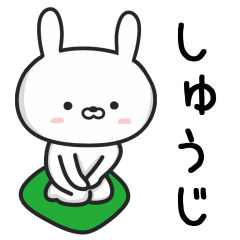 [LINEスタンプ] 【しゅうじ】さんが使うウサギ