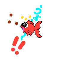 [LINEスタンプ] 金魚のうおきち