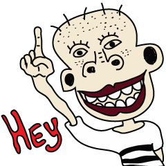 [LINEスタンプ] The crazy man i am funny