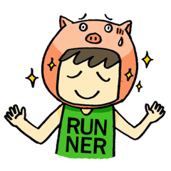 [LINEスタンプ] Stronger Runner