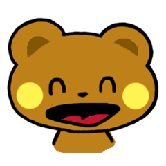 [LINEスタンプ] にこにこくまちゃん