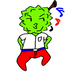 [LINEスタンプ] Green Durian