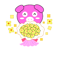 [LINEスタンプ] Mobi pig n.1