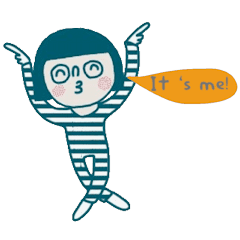 [LINEスタンプ] Mary, Cute and cool. (Animated/Eng)