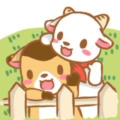 [LINEスタンプ] miru and sami