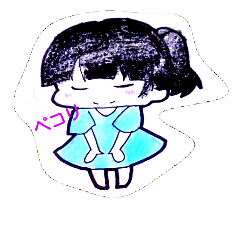 [LINEスタンプ] ポニテっ娘