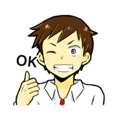 [LINEスタンプ] 男子学生スタンプ