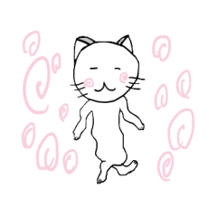 [LINEスタンプ] 振り向きねこちゃん2