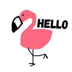 [LINEスタンプ] flamingo
