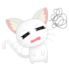 [LINEスタンプ] Daily Life White Cat