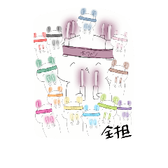 [LINEスタンプ] 私の担当色