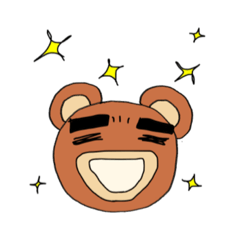 [LINEスタンプ] くまくぼさん