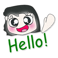 [LINEスタンプ] Hello！！ my name is Hinaka.