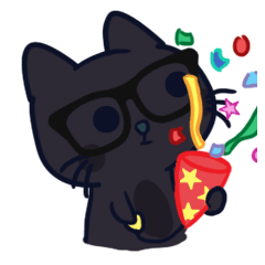 [LINEスタンプ] Four plus one cat