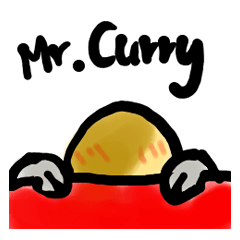 [LINEスタンプ] Mr. Curry and his friends.