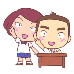 [LINEスタンプ] Jingjang ＆ Tangjai Thai Student