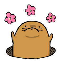 [LINEスタンプ] もぐ内くん