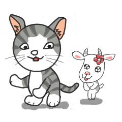 [LINEスタンプ] Three super - Meng animals