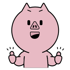 [LINEスタンプ] A pig Taeng's daily life