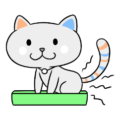 [LINEスタンプ] 白くない猫