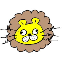 [LINEスタンプ] おひげびょーん★らいおん