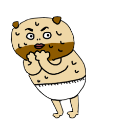 [LINEスタンプ] おぱんつこいぬ