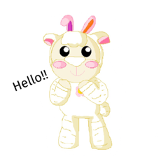 [LINEスタンプ] Wooly happy