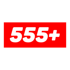 [LINEスタンプ] 555555555+