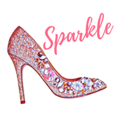 [LINEスタンプ] Life in heels Sparkle