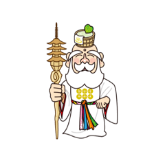 [LINEスタンプ] 別所温泉の村長さん