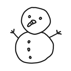 [LINEスタンプ] snow man.