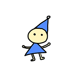 [LINEスタンプ] Blue fairy.