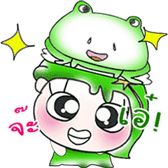 [LINEスタンプ] Miss. Hoshi. Love Frog..^^の画像（メイン）