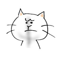 [LINEスタンプ] 可愛くない不機嫌な猫もも