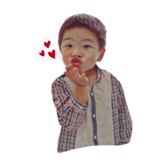 [LINEスタンプ] 乱暴な少年