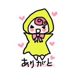 [LINEスタンプ] ネコとおんなのこ