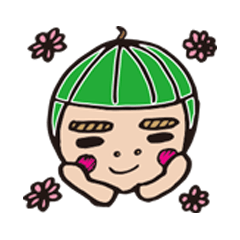 [LINEスタンプ] Watermelon Girl