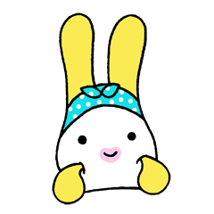 [LINEスタンプ] Do you want BANANA(charming rabbit)？