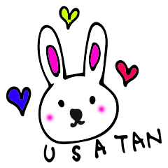 [LINEスタンプ] うさぎのうさTAN