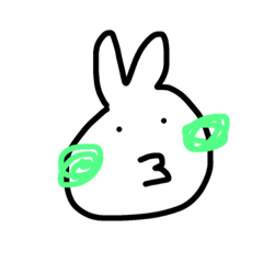 [LINEスタンプ] rabbit feeding