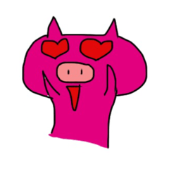 [LINEスタンプ] Cute Pink Pig Fun