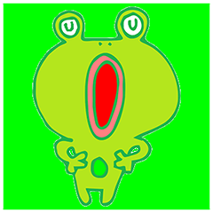 [LINEスタンプ] Cute Frog Mo Mo