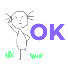 [LINEスタンプ] simple girl ！